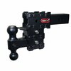 Gen-Y Hitch PHANTOM-X 2.5 Solid Shank 5 Drop 1.6K TW 16K Hitch & GH-051 Dual-Ball & GH-032 Pintle Lock GH-2423X